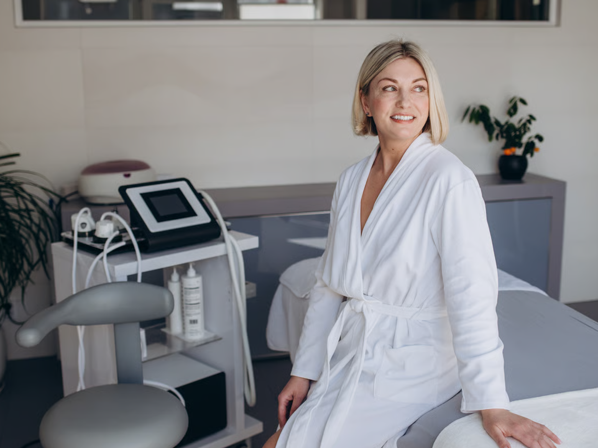 Cliente ayant reçu un traitement d'endermologie par une experte.